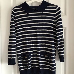 Knit striped sweater F21 with collar